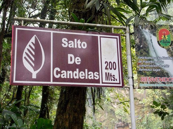 Salto de candelas a 200 metros