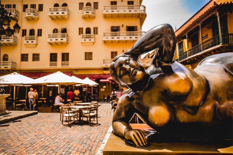 Escultura Botero en la Plaza Santo Domingo, Cartagena